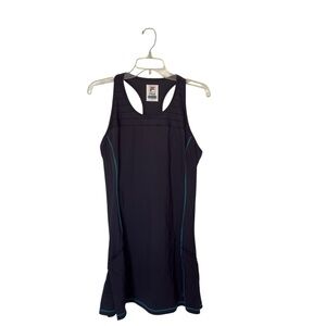 Fila Black‎ XL Essential Tennis Racerback Court Dress Sleeveless Athletic